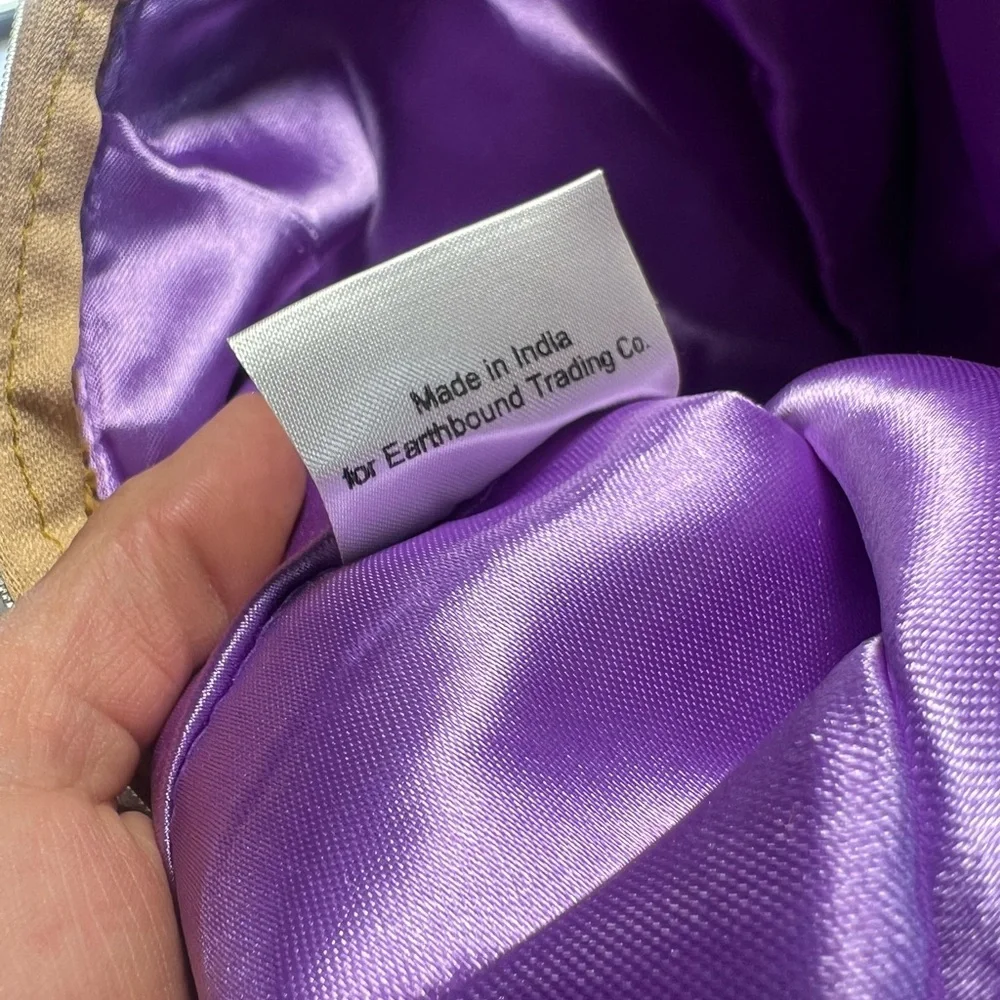 Earthbound Trading Co Granny Square Crochet Crossover Purse Bag Hippy Boho NWT - Picture 5 of 6